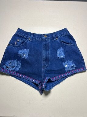 80s Riders Cut Off Cheeky Jean Booty Denim Shorts